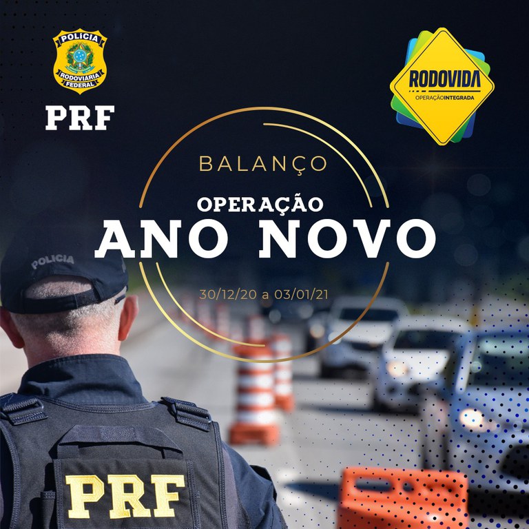 IMAGEM -  PRF divulga balanço da Operação Ano Novo 2021 no Ceará