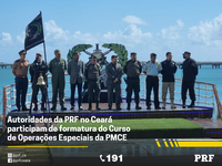 Autoridades da PRF no Ceará participam de formatura do Curso de Operações Especiais da PMCE