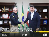 PRF-CE realiza visita institucional à Procuradoria Geral de Justiça do MPCE