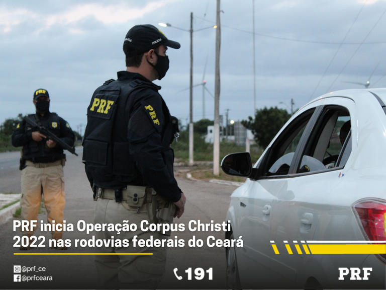 IMAGEM - PRF inicia Operação Corpus Christi 2022 nas rodovias federais do Ceará