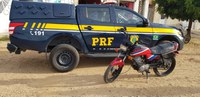 Em Pedra Branca (CE), PRF apreende motocicleta adulterada