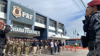 Polícia Militar do Ceará realiza homenagem aos dois heróis da PRF CE que, há sete dias, faleceram em serviço na BR 116
