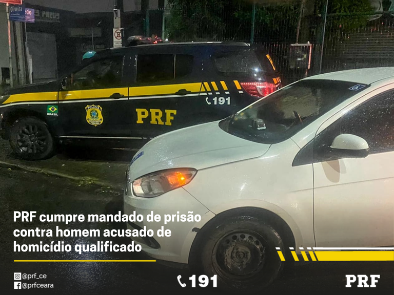 IMAGEM - PRF prende, em Fortaleza (CE), homem acusado de homicídio qualificado