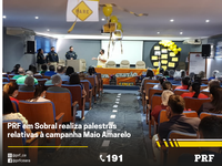 PRF em Sobral realiza palestras relativas à campanha Maio Amarelo