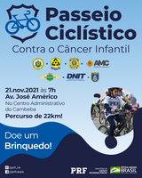PRF no Ceará realiza 1º Passeio Ciclístico Contra o Câncer Infantil em parceria com diversos órgãos