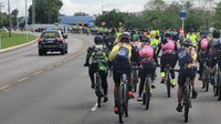 PRF / DF realiza 1º passeio ciclístico contra o câncer infantil.