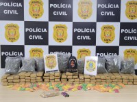 Operação Conjunta entre PRF,PCDF e PMDF apreende maconha, crack, ecstasy e skunk.