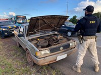 Veículo recuperado pela PRF na BR 070, Distrito Federal