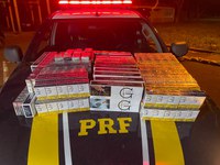 PRF apreende 751 maços de cigarros contrabandeados