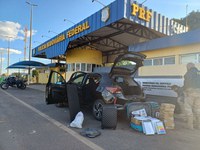 PRF apreende R$ 38 mil em mercadorias irregulares na BR 60