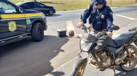 PRF recupera moto roubada que circulava em Sobradinho/DF