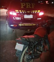 PRF apreende moto com sinais adulterados em Brazlândia/DF