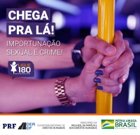 PRF faz campanha de conscientização contra importunação sexual em ônibus