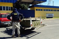 Reboque furtado há dois meses é recuperado na BR 060 no Recanto das Emas (DF)