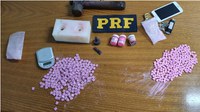 PRF apreende 483 comprimidos de ecstasy.