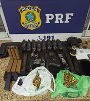 PRF apreende granada, munições, pistolas e carregadores em Itapemirim/ES!