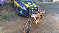 PRF recupera motocicleta adulterada na BR 262