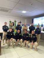 SPRF-GO recebe a visita dos Comandantes Gerais do Corpo de Bombeiros e da Polícia Militar