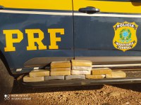 PRF apreende 13 kg de pasta base de cocaína em Jussara (GO)