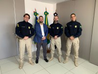 Superintendente da PRF em Goiás recebe Secretário de Segurança Pública em Goiás