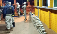 Força Tarefa apreende carregamento milionário de droga escondido em carga de grãos na BR-364, em Jataí