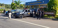 Força tarefa policial prende suspeito de feminicídio na BR 153, em Rianápolis