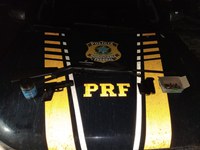 PRF localiza armas e munições em veículo no município de Balsas/MA