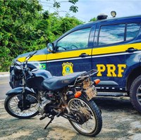 PRF recupera motocicleta adulterada em Bacabeira/MA