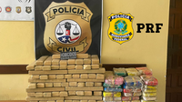 PRF em apoio a Polícia Civil, flagra condutor transportando mais de 200kg de Maconha e ´´´´´´´`Skunk` no Maranhão