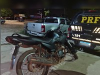 PRF apreende na BR-316 motocicleta com motor roubado