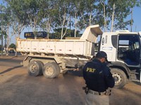 PRF recupera caminhão envolvido em ocorrência criminal