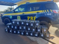 PRF apreende 519 Kg de maconha em Eldorado (MS)