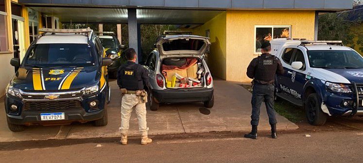 PRF e PM apreendem 466 Kg de maconha em Jardim (MS)