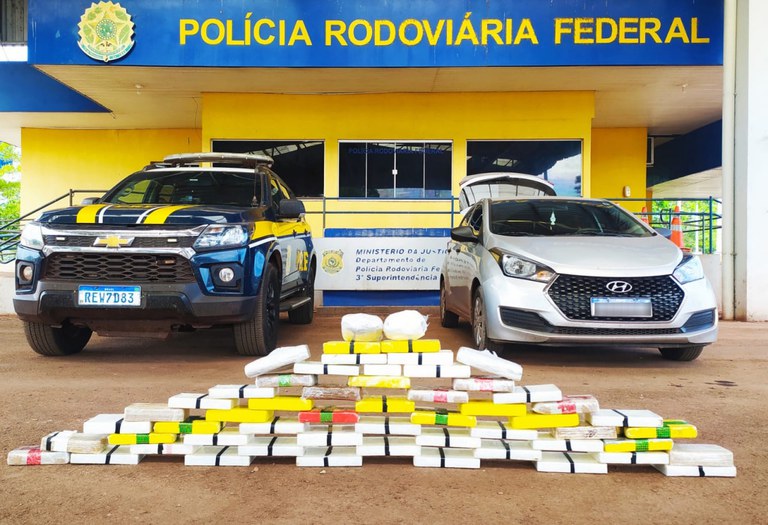 PRF apreende cocaína e pasta base de cocaína em Miranda (MS)