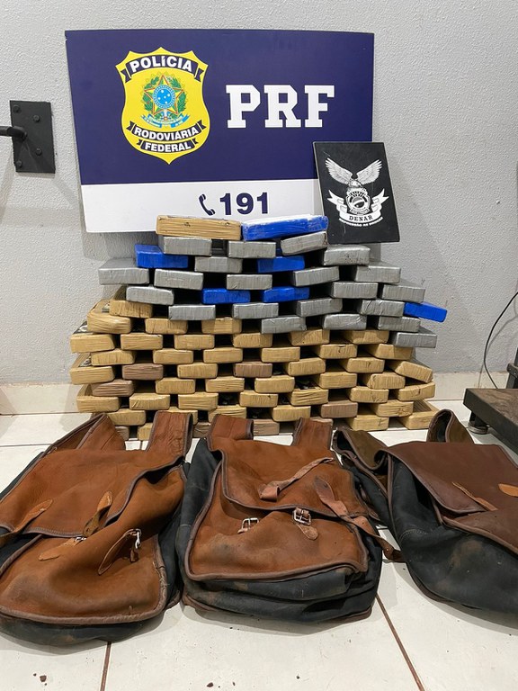 PRF e DENAR apreendem 78 Kg de cocaína em Campo Grande (MS)