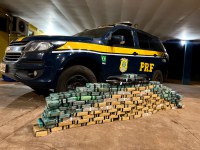 PRF apreende 124 Kg de cocaína em Água Clara (MS)