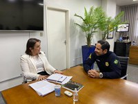 Superintendente da PRF/MS realiza visita a prefeita de Campo Grande (MS)