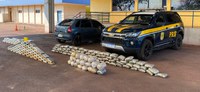 PRF apreende 95 Kg de cocaína e 84 Kg de skunk em Miranda (MS)