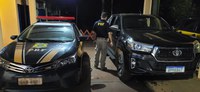 PRF em Nova Alvorada do Sul (MS) recupera caminhonete e prende suspeito de latrocínio cometido em MG