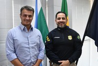 Superintendente da PRF/MS recebe visita do Diretor Presidente da AEM MS