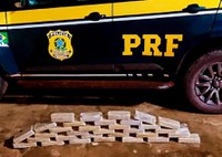 PRF apreende 33 Kg de cocaína em Miranda (MS)