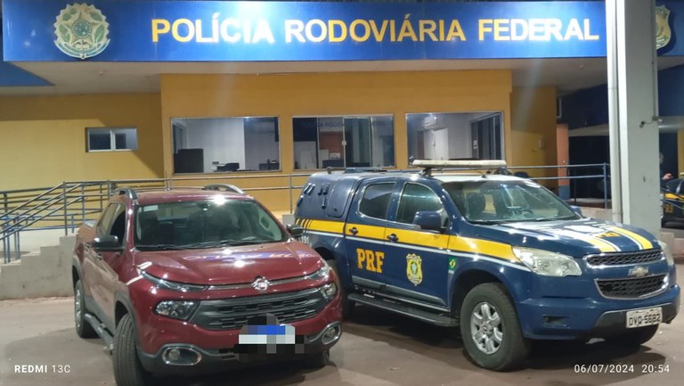 PRF recupera veículo em Miranda (MS)