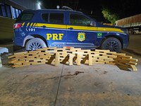 PRF apreende 72 kg de maconha em Camapuã (MS)