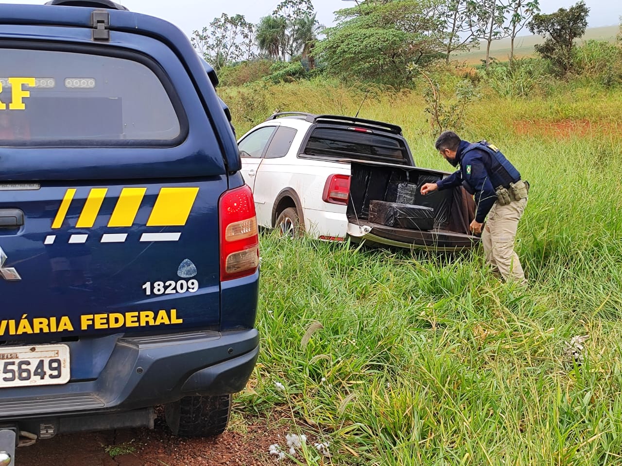 PRF apreende mais de meia tonelada de maconha em Maracaju (MS)