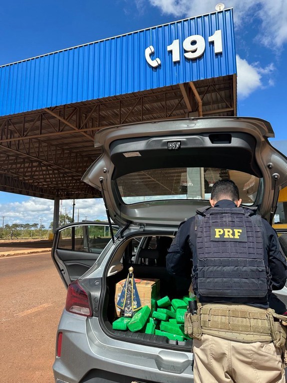 PRF apreende 93Kg de maconha em Ponta Porã (MS)