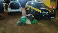 PRF apreende 235 Kg de maconha e recupera veículo em Ponta Porã (MS)
