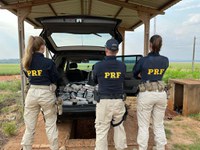PRF apreende 74,8 Kg de cocaína em Ponta Porã (MS)