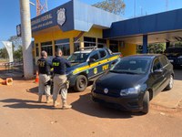 PRF recupera em Guia Lopes da Laguna (MS) veículo roubado em Campo Grande (MS)
