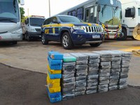 PRF apreende 76 Kg de cocaína em Campo Grande (MS)