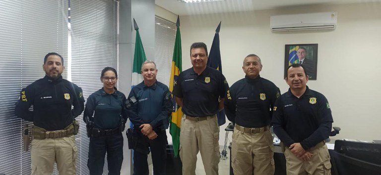 Superintendente recebe a visita do Comandante do Batalhão de Polícia Militar de Trânsito (BPMTran) em Campo Grande (MS)